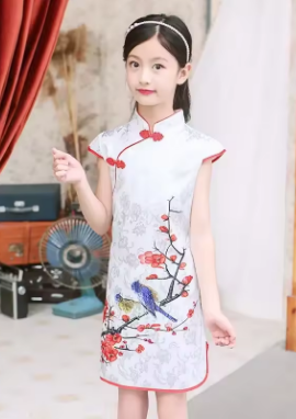 Summer Party Chinese Dresses Baby Fashion Performance Kids Cheongsam Modern Children's Clothing Girl Qipao Dress Casual Vestidos