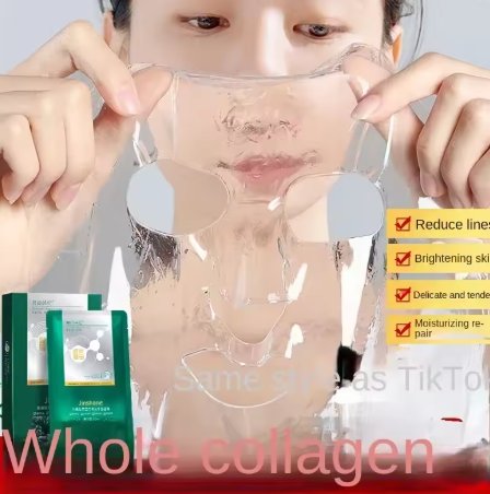 Tiktok Hot Sale Seaweed Collagen Filling Crystal Mask Replenishing Fruit Jelly Skin Transparent Mask Skin Care Masque