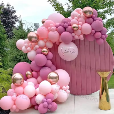 Pink Balloon Garland Arch Kit Birthday Party Decorations Kids Birthday Foil White Gold Balloon Wedding Decor Baby Shower Globos