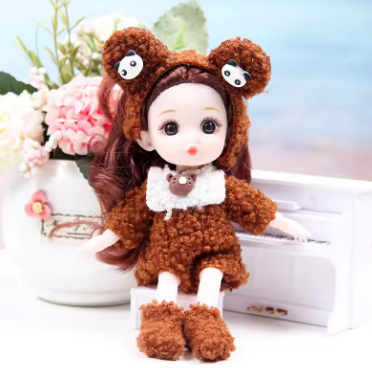 Mini multi-joint Molly girl doll 17 cm changeable constant tide confused Barbie doll