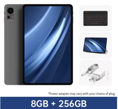Teclast T60 12 inch 2K Tablet Android 14 8GB+12GB RAM 256GB ROM T620 octa-core 8000mAh 18W PD Fast Charging 4G VoLTE GPS Tablets